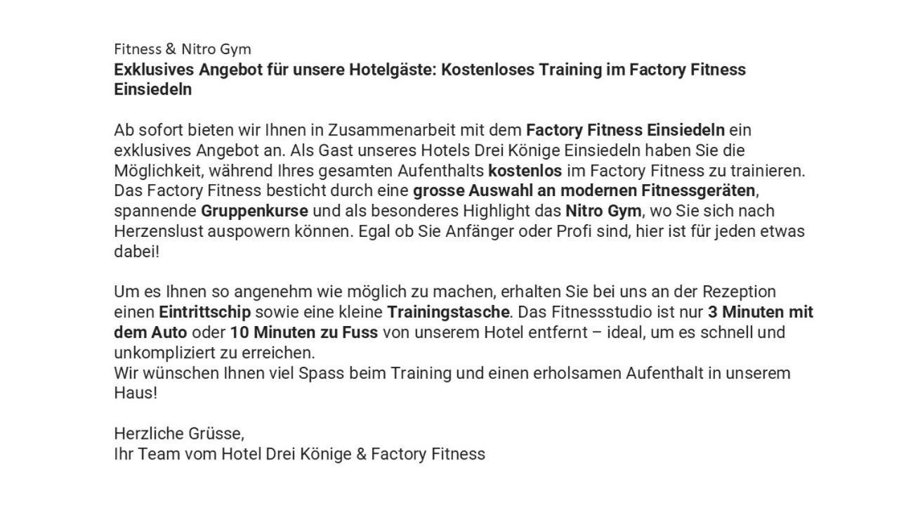 Hotel Drei Koenige Einsiedeln Eksteriør billede